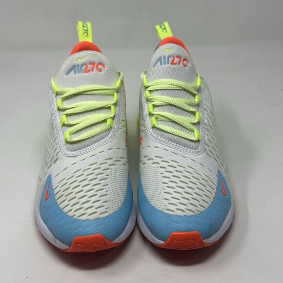 Nike Air Max 270 GS Shoes Sneakers Womens 8.5 Blue Barely Volt CJ9940-400 - Picture 5 of 16